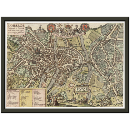 Historical city map  Test product horizontal 3 sizes