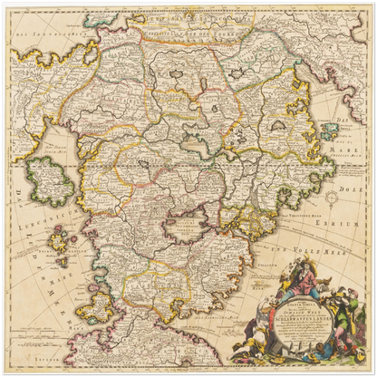 Historical city map  Test product horizontal 3 sizes