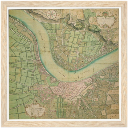 Historical city map  Test product horizontal 3 sizes