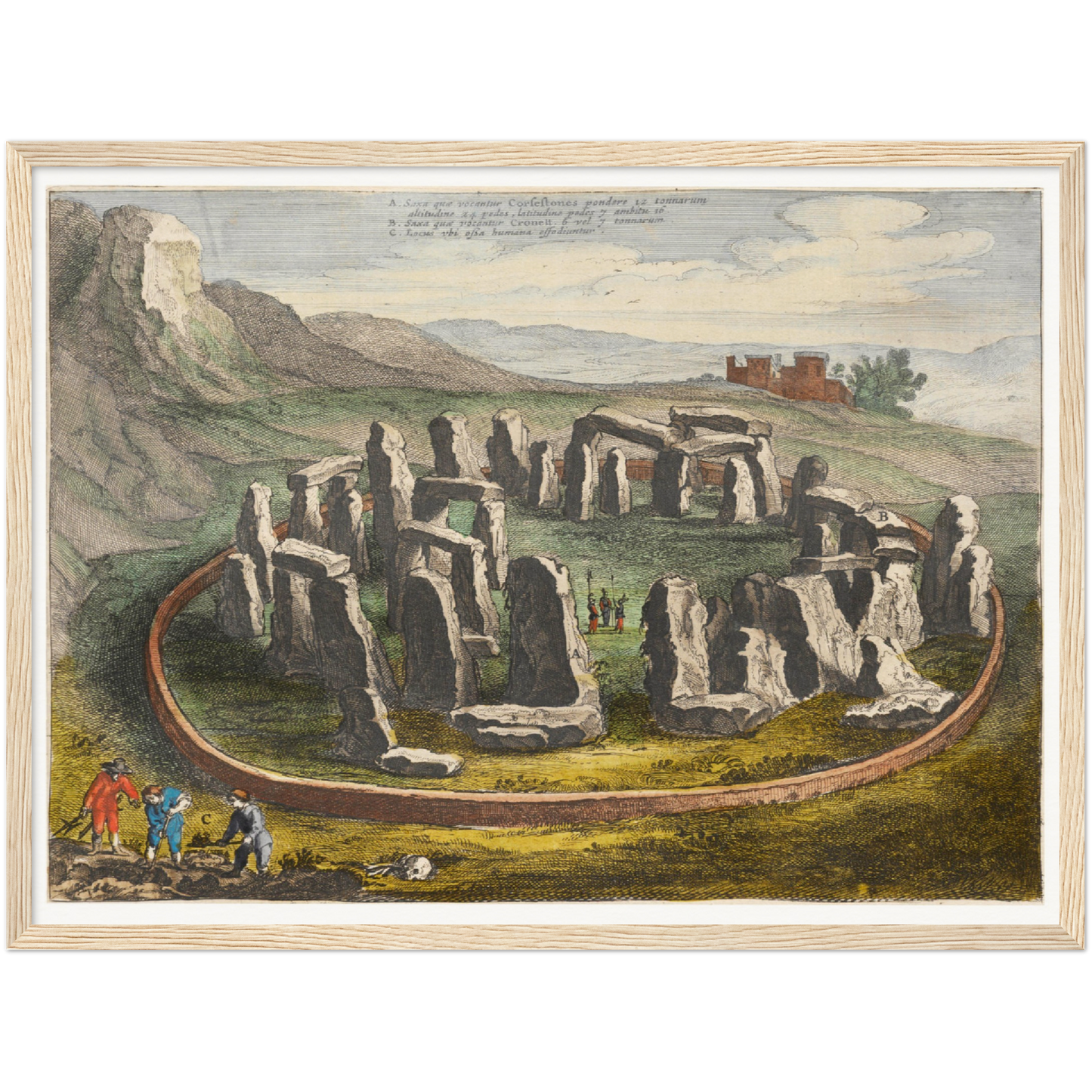 Historical city map  Test product horizontal 3 sizes