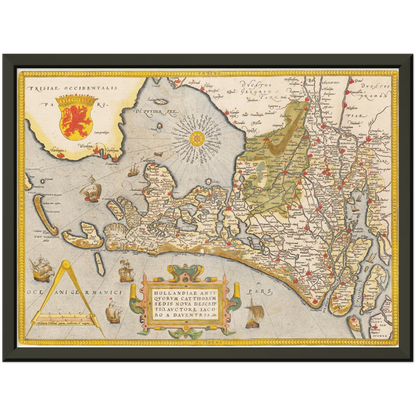 Historical city map  Test product horizontal 3 sizes