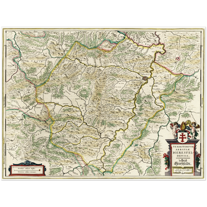 Historical city map  Test product horizontal 3 sizes