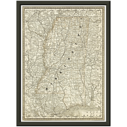 Historical city map  Test product horizontal 3 sizes