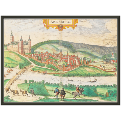 Historical city map  Test product horizontal 3 sizes