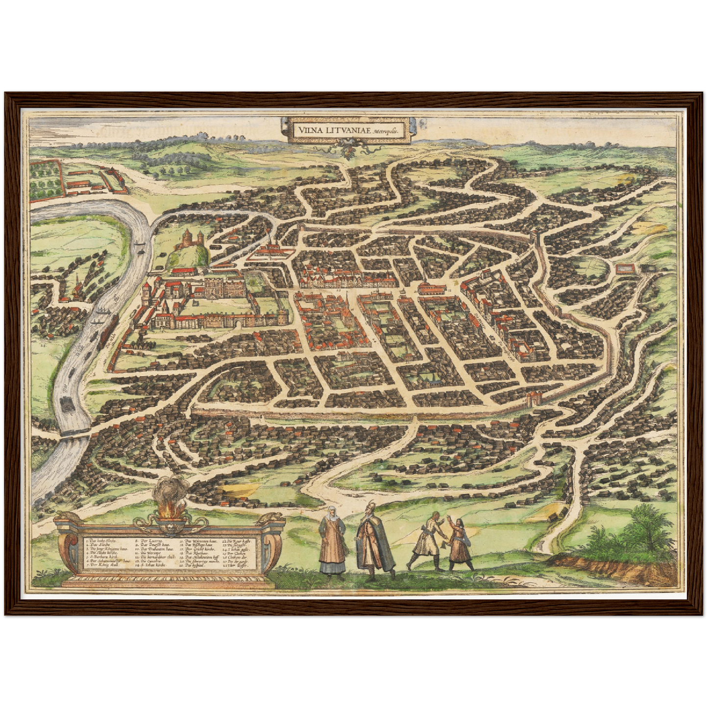 Historical city map  Test product horizontal 3 sizes