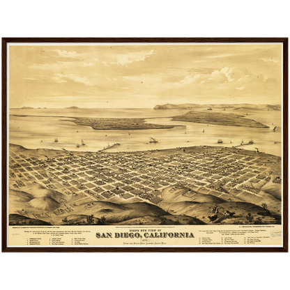 Historical city map  Test product horizontal 3 sizes
