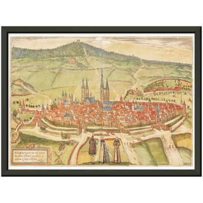 Historical city map  Test product horizontal 3 sizes