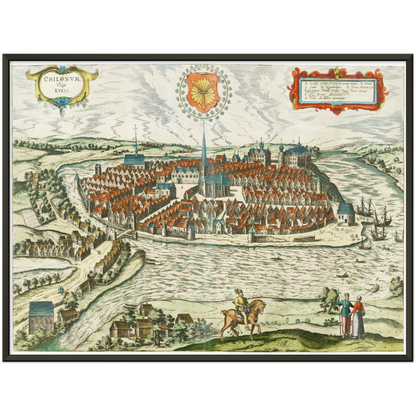 Historical city map  Test product horizontal 3 sizes