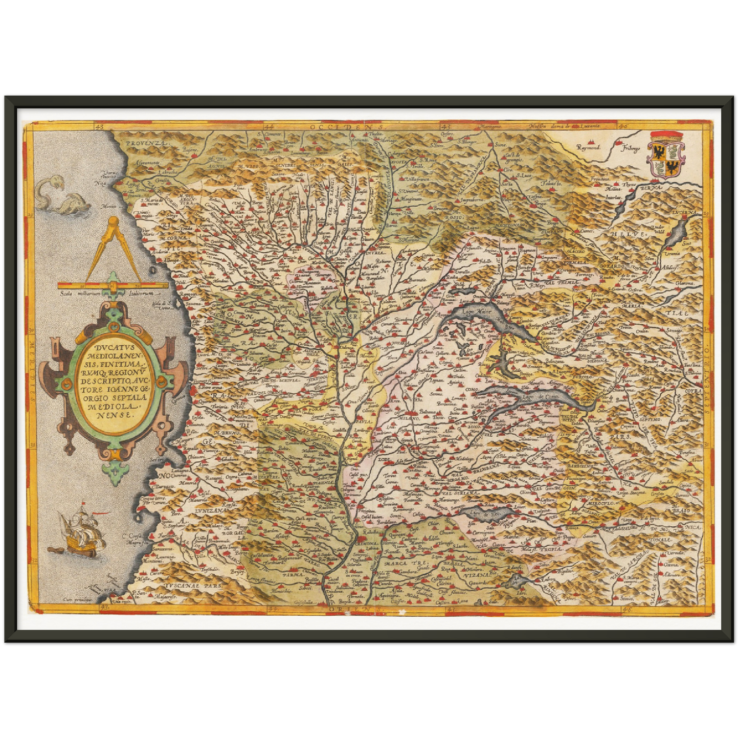 Historical city map  Test product horizontal 3 sizes