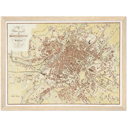 Historical city map  Test product horizontal 3 sizes