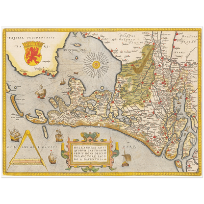 Historical city map  Test product horizontal 3 sizes