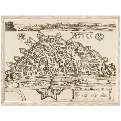 Historical city map  Test product horizontal 3 sizes