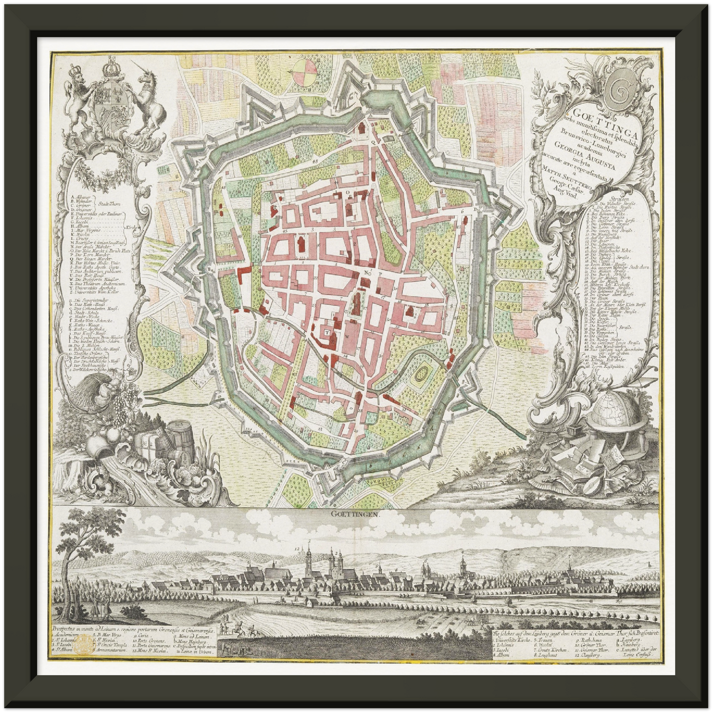 Historical city map  Test product horizontal 3 sizes