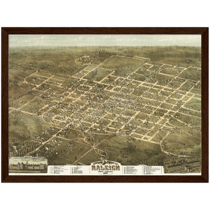 Historical city map  Test product horizontal 3 sizes