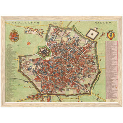Historical city map  Test product horizontal 3 sizes
