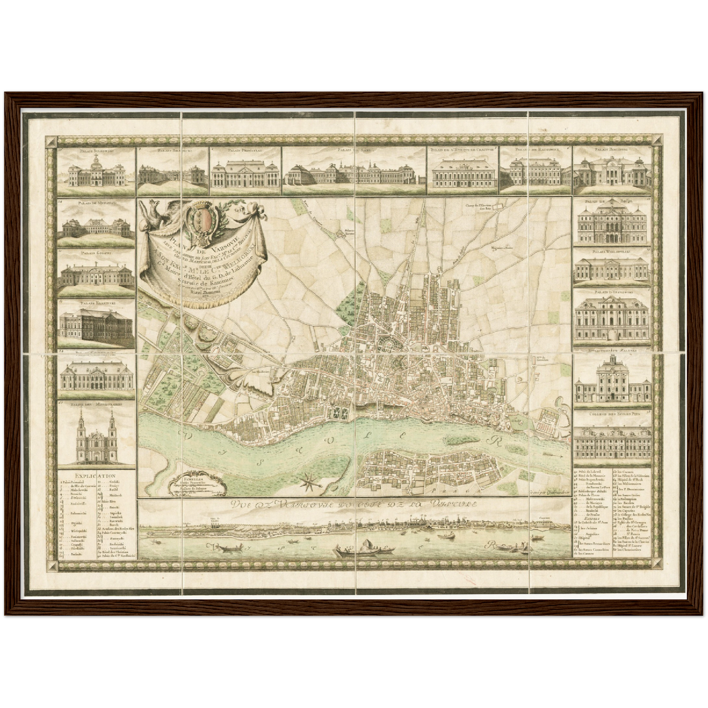 Historical city map  Test product horizontal 3 sizes