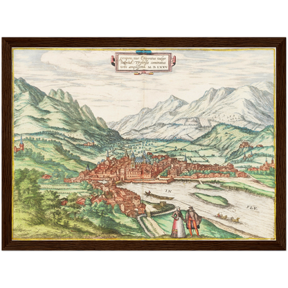 Historical city map  Test product horizontal 3 sizes