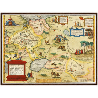 Historical city map  Test product horizontal 3 sizes