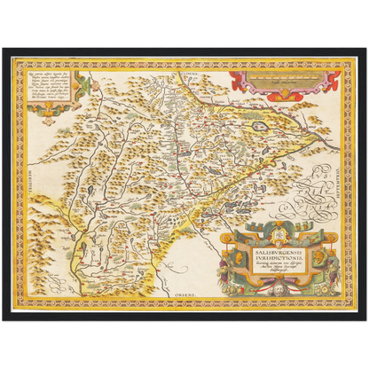 Historical city map  Test product horizontal 3 sizes