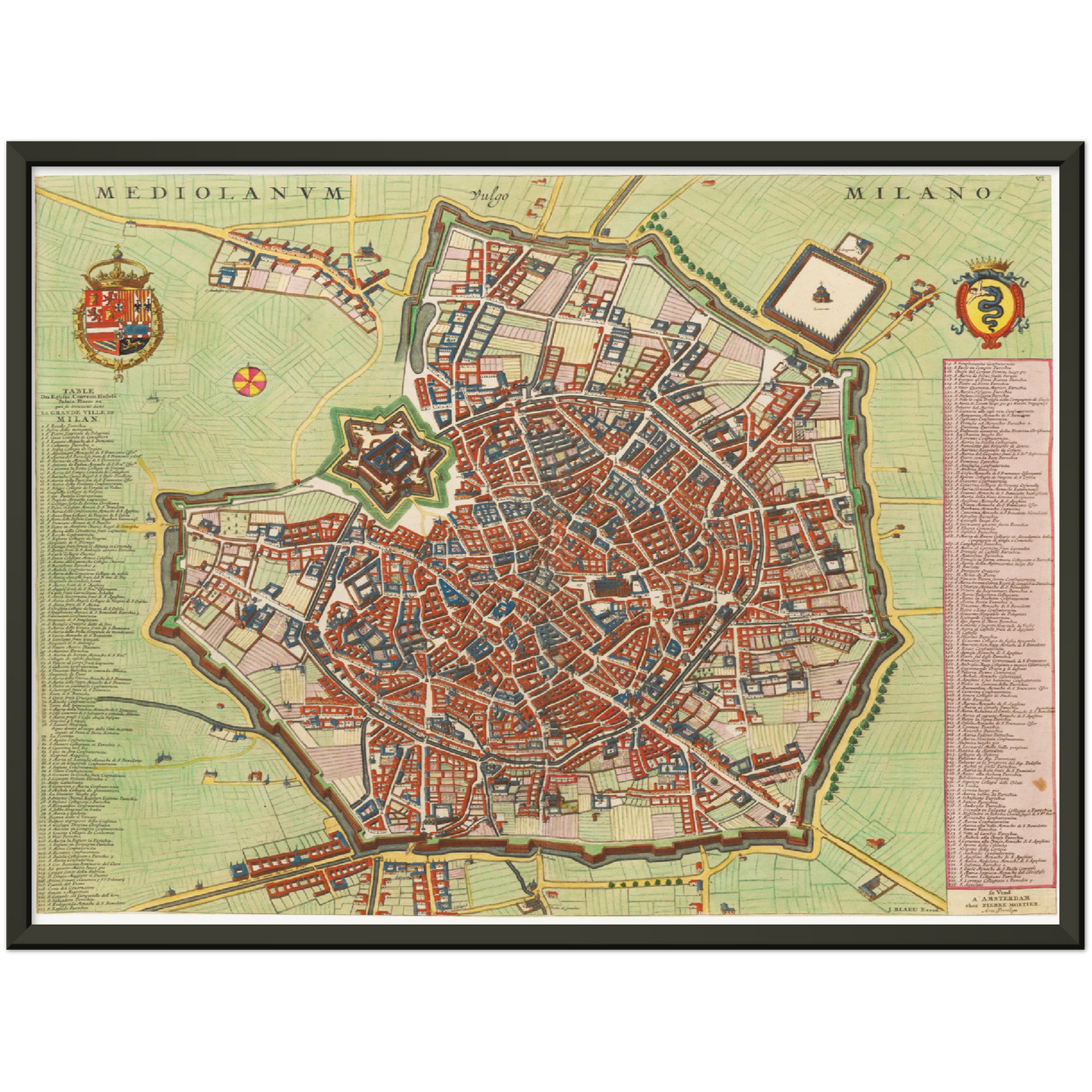 Historical city map  Test product horizontal 3 sizes