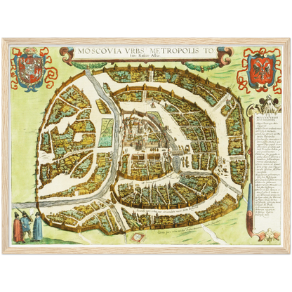 Historical city map  Test product horizontal 3 sizes