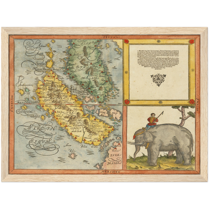 Historical city map  Test product horizontal 3 sizes