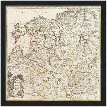 Historical city map  Test product horizontal 3 sizes