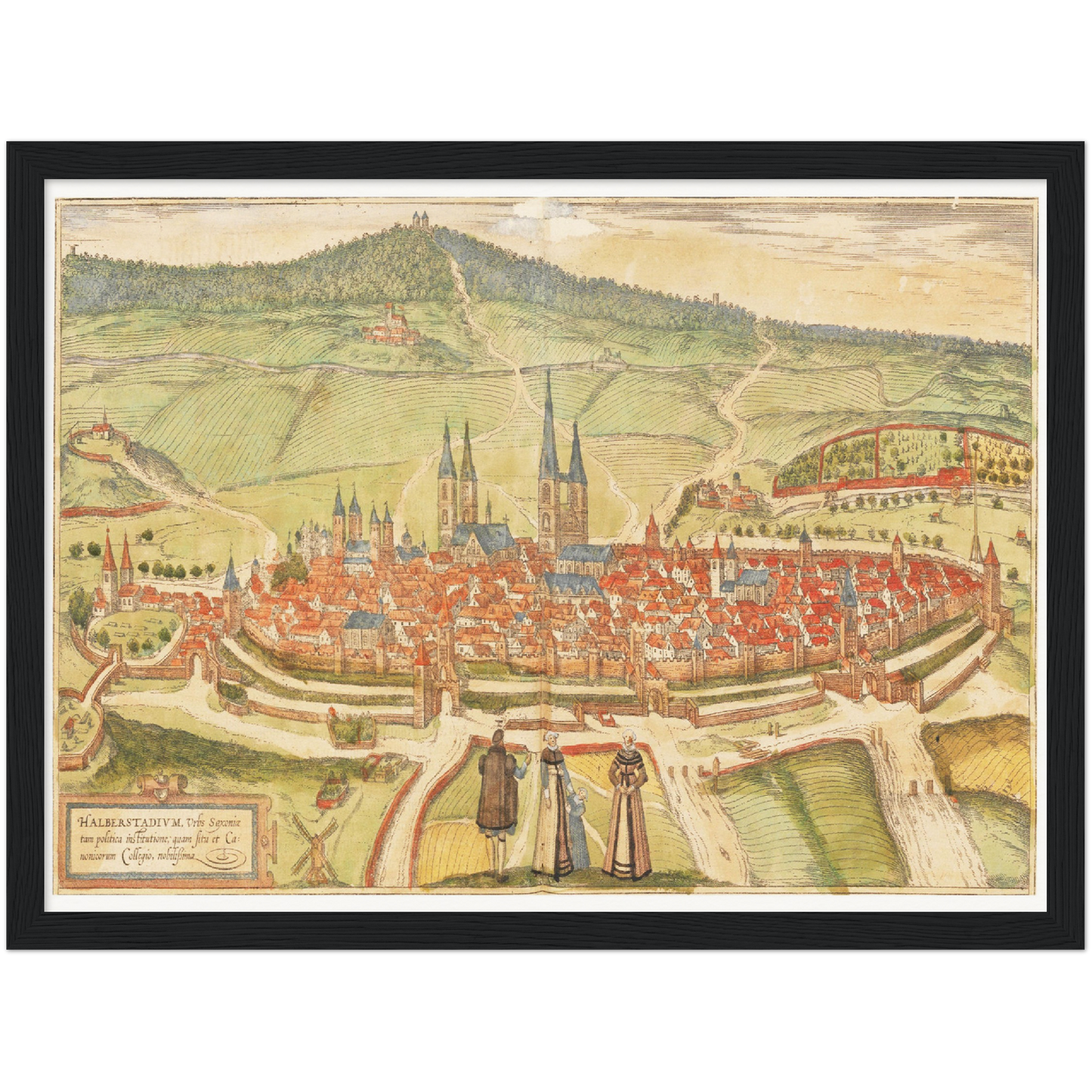 Historical city map  Test product horizontal 3 sizes