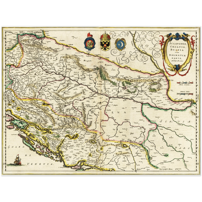 Historical city map  Test product horizontal 3 sizes