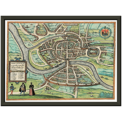 Historical city map  Test product horizontal 3 sizes