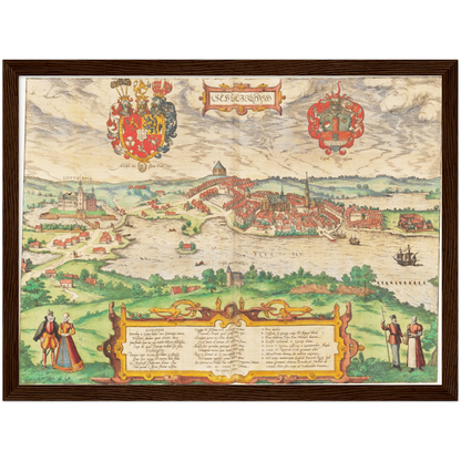 Historical city map  Test product horizontal 3 sizes