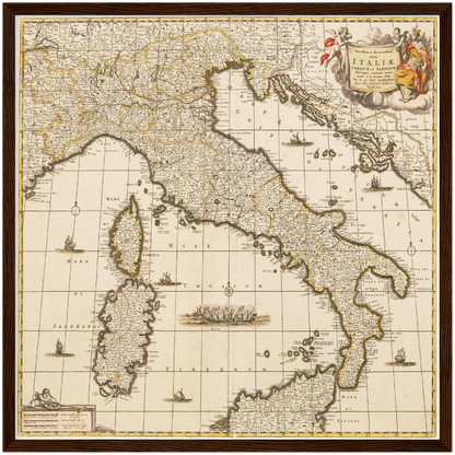 Historical city map  Test product horizontal 3 sizes