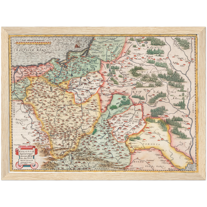 Historical city map  Test product horizontal 3 sizes