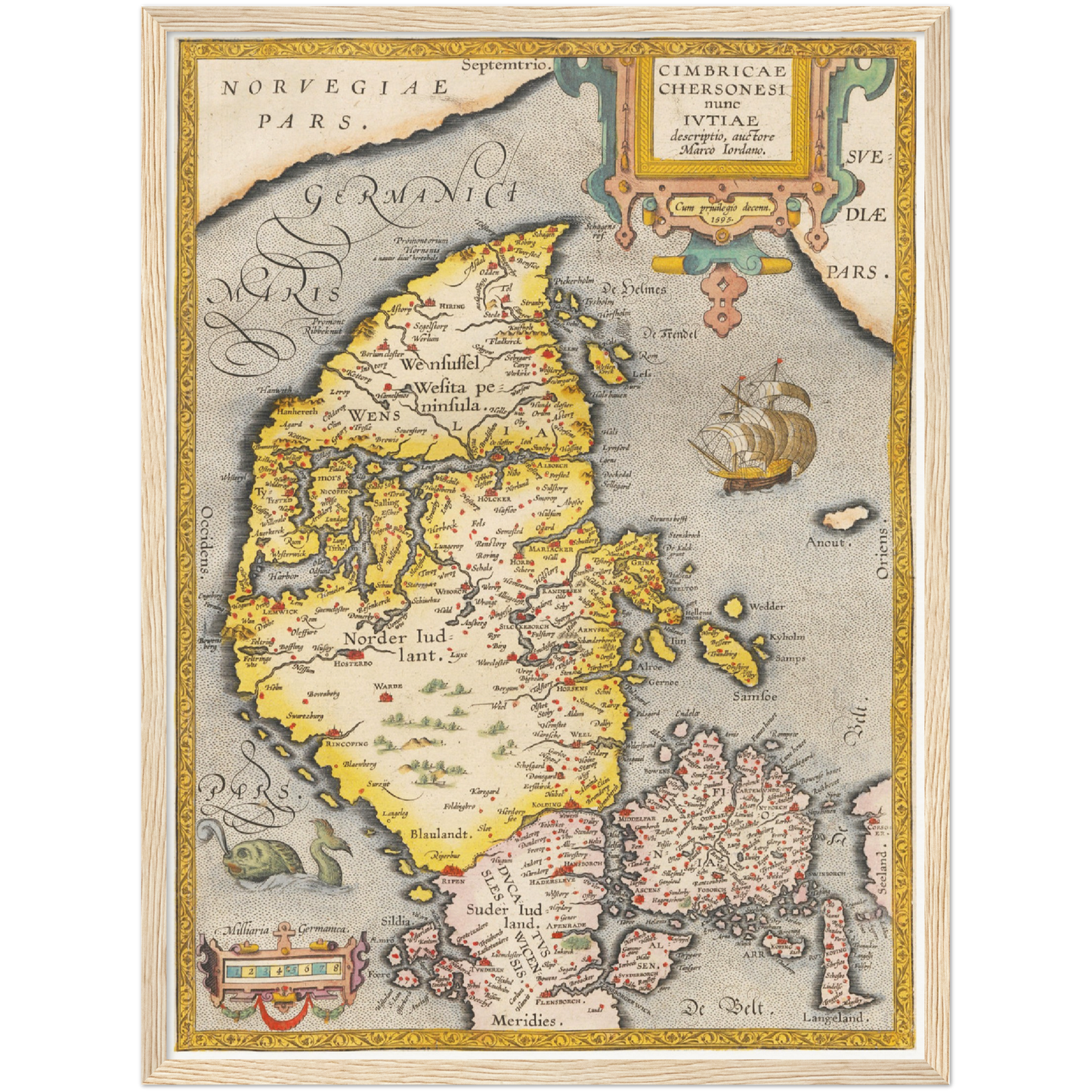 Historical city map  Test product horizontal 3 sizes