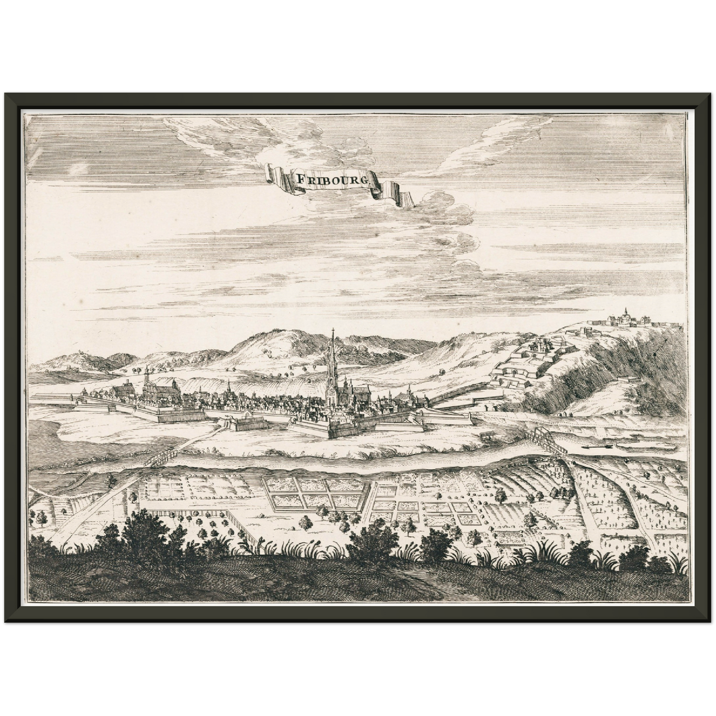 Historical city map  Test product horizontal 3 sizes