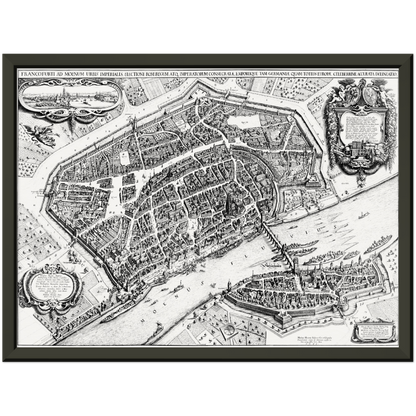 Historical city map  Test product horizontal 3 sizes