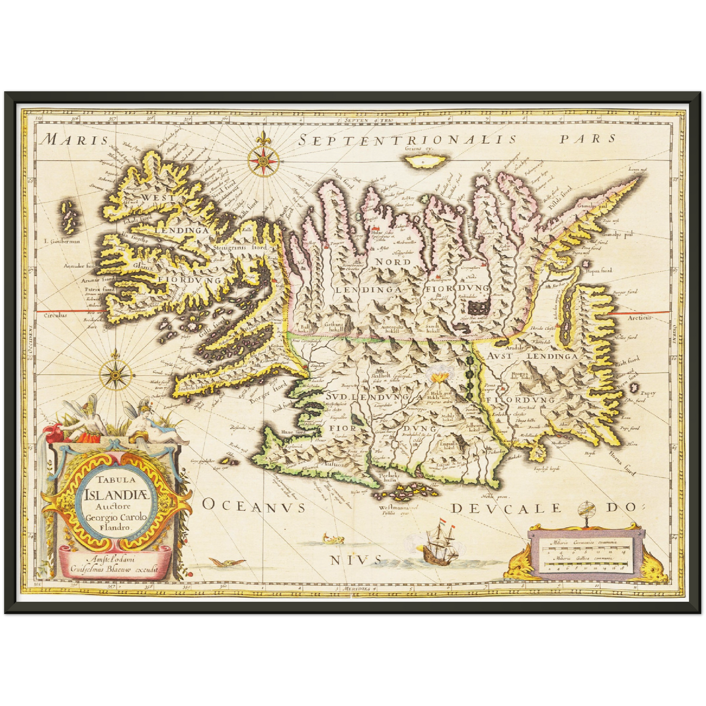 Historical city map  Test product horizontal 3 sizes