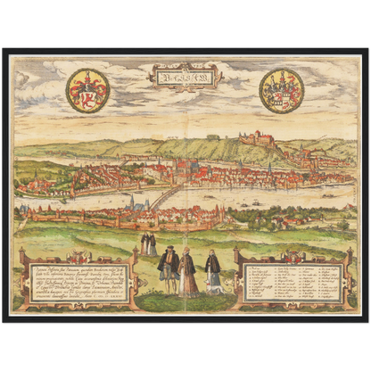 Historical city map  Test product horizontal 3 sizes