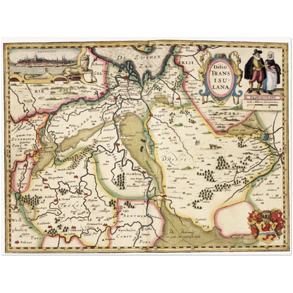 Historical city map  Test product horizontal 3 sizes