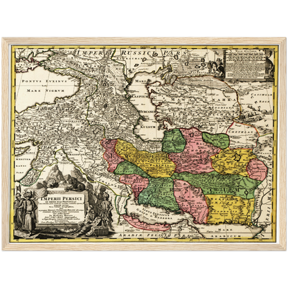 Historical city map  Test product horizontal 3 sizes