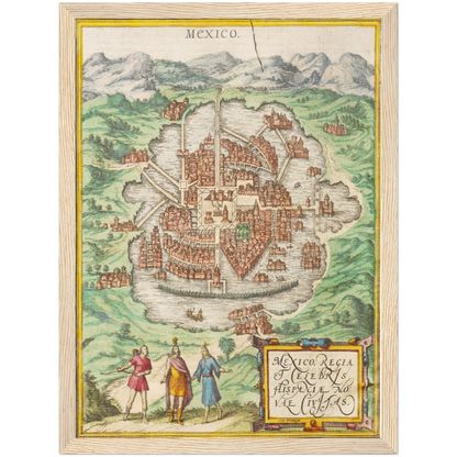 Historical city map  Test product horizontal 3 sizes