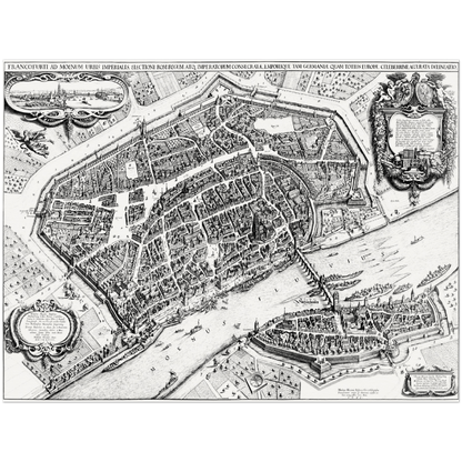 Historical city map  Test product horizontal 3 sizes