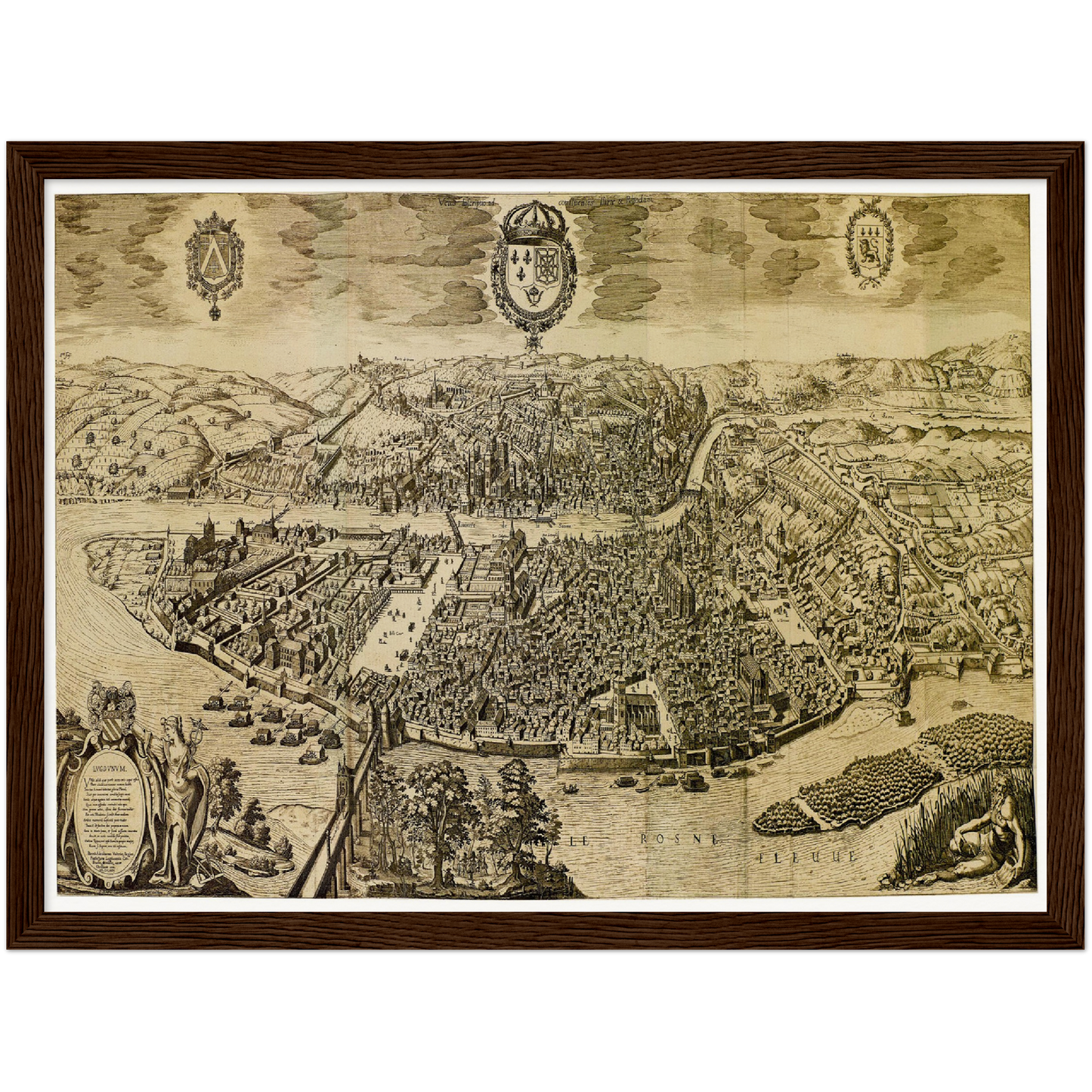Historical city map  Test product horizontal 3 sizes