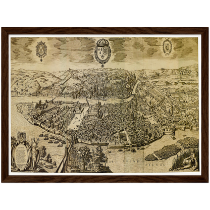 Historical city map  Test product horizontal 3 sizes