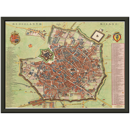Historical city map  Test product horizontal 3 sizes