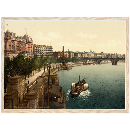 London Themse um 1895