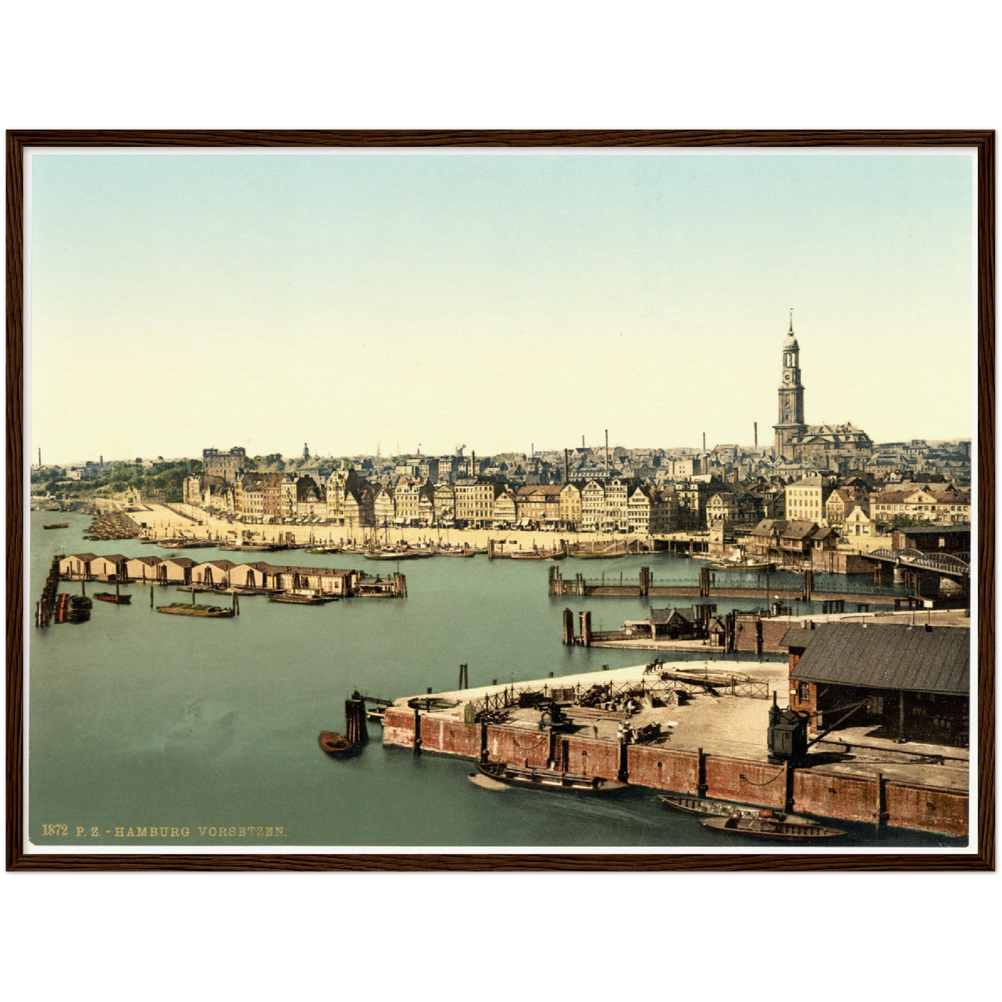 Historische Ansicht Hamburger Hafen um 1895