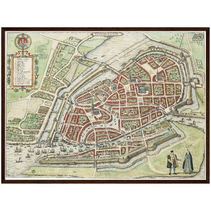 Historical city map  Test product horizontal 3 sizes