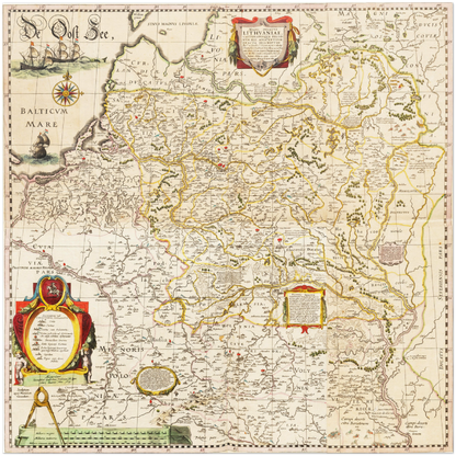 Historical city map  Test product horizontal 3 sizes