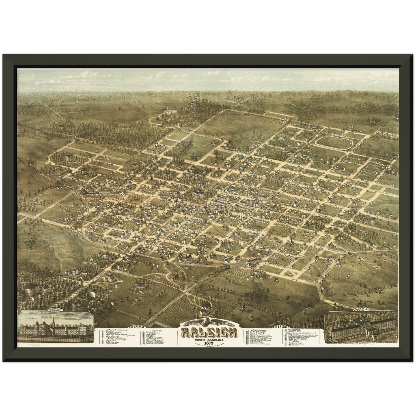 Historical city map  Test product horizontal 3 sizes